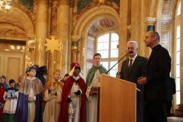 Empfang der Sternsinger der Landesregierung in Stuttgart