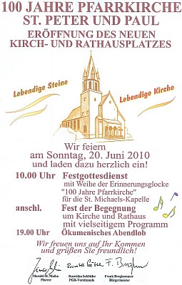 Jubiläum 100 Jahre