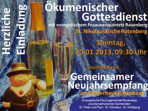 Einladung zum Neujahrsempfang