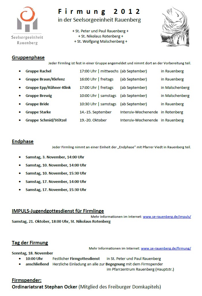 Firmgruppen der „Gruppen- und Endphase“