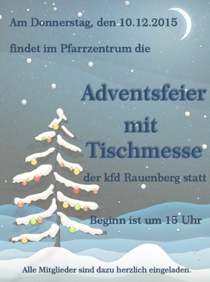 Adventfeier 2015