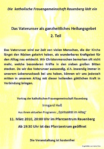 KFD Themenabend 2010