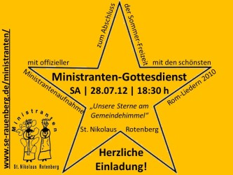 Ministranten-Gottesdienst