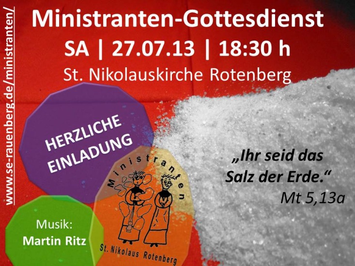 Ministranten-Gottesdienst