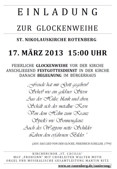 Glockenweihe